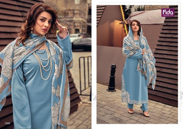 Fida Virika Cotton Embroidered Dress Material Collection